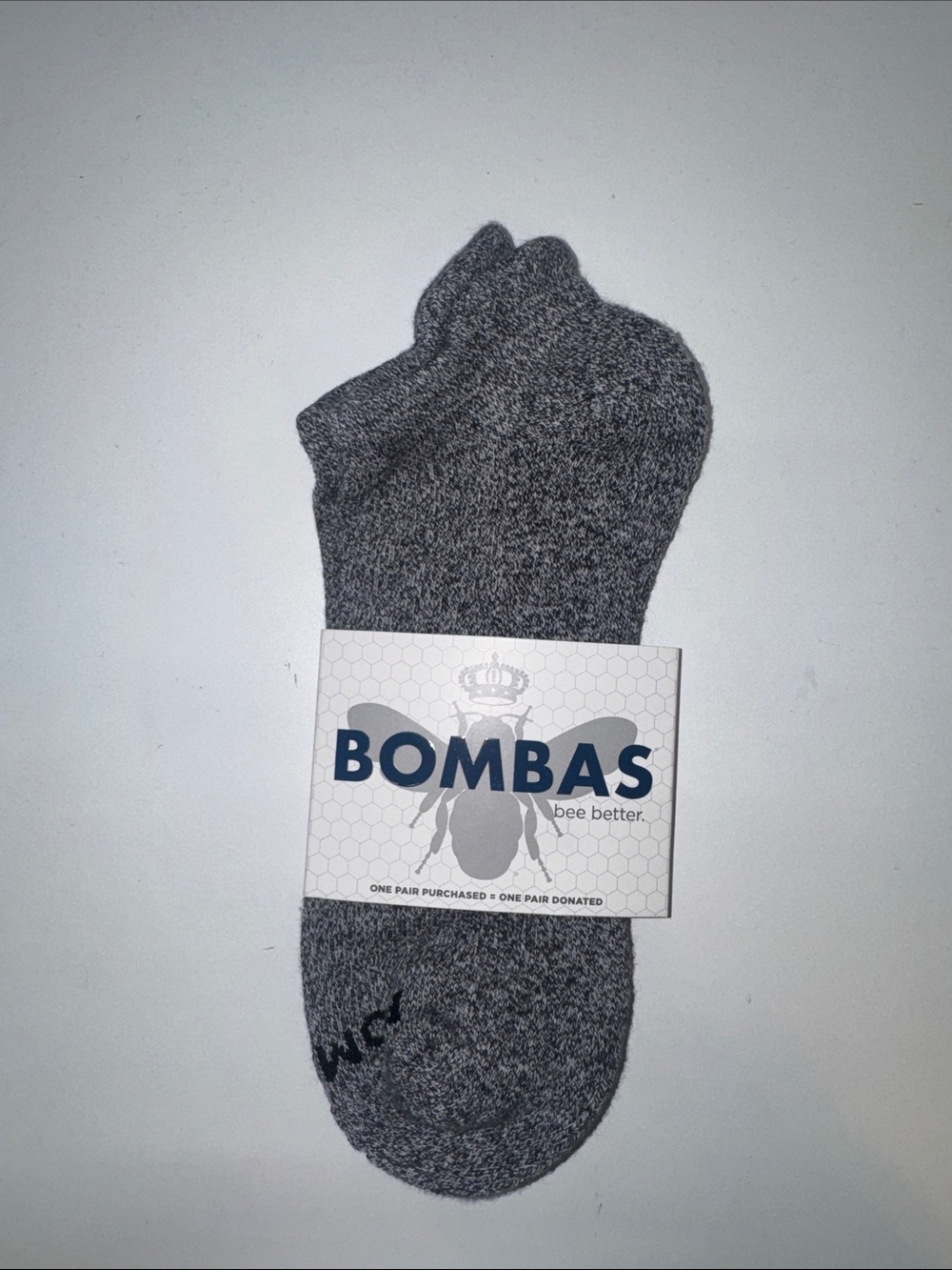 Bombas Men's low-cut Athletic Socks — Heather Charcoal